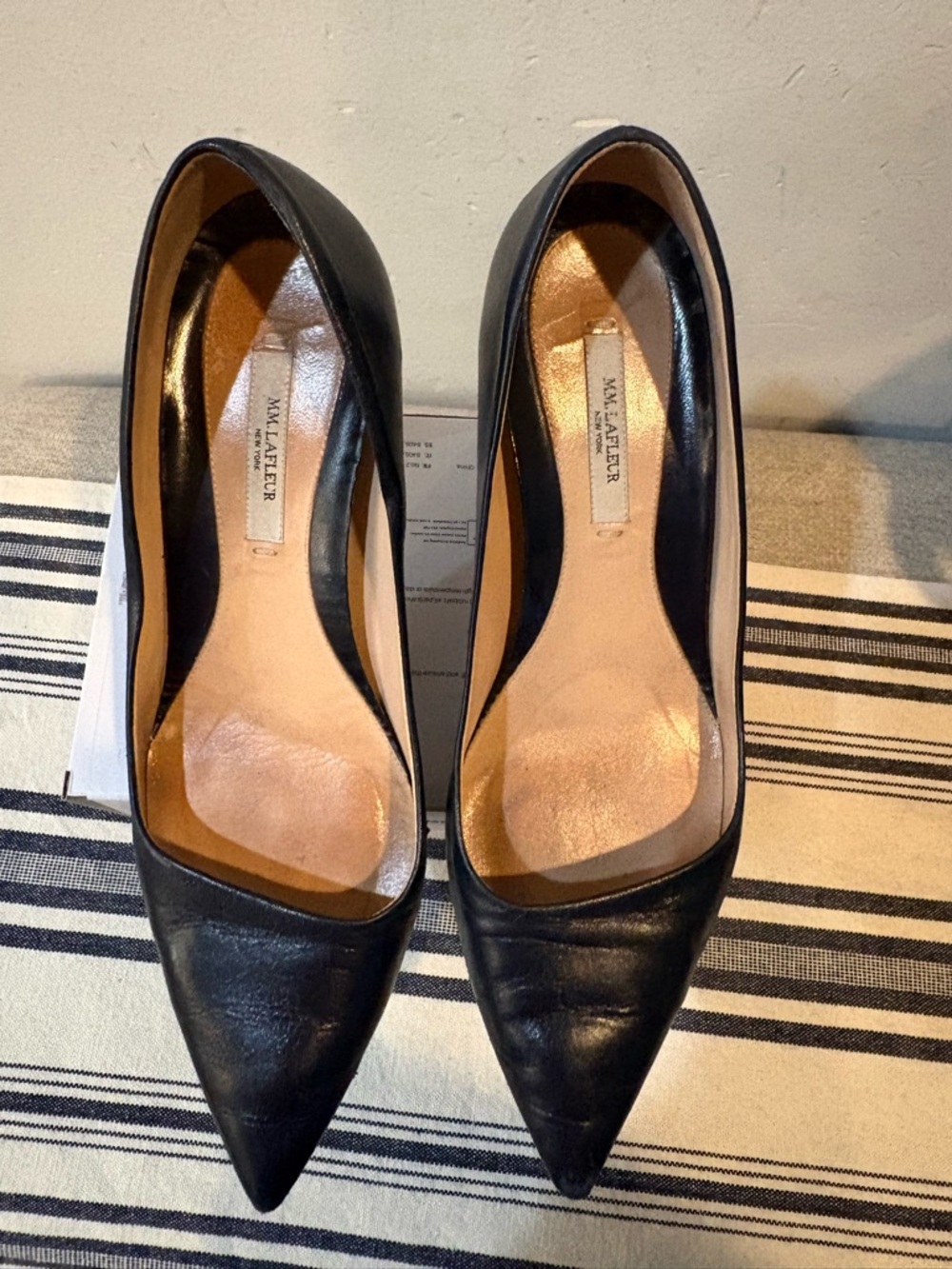 MM Lafleur Neutral Black Pointed-toe Women’s Pumps by